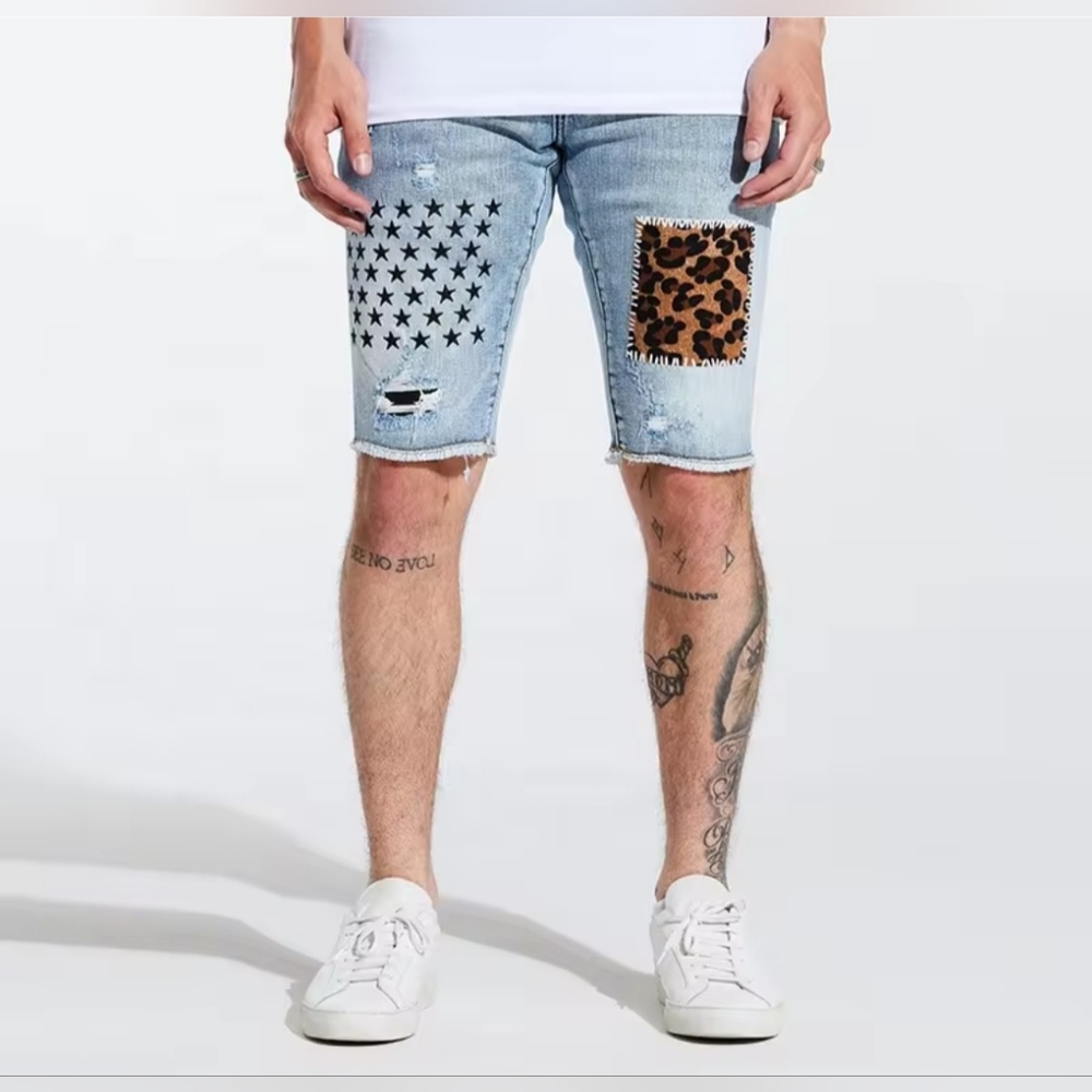 EMBELLISH NYC MEN'S JEANS SHORT SIZE 36